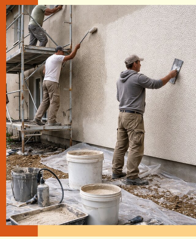 Утепление фасада жидкой пробкой в Киржаче