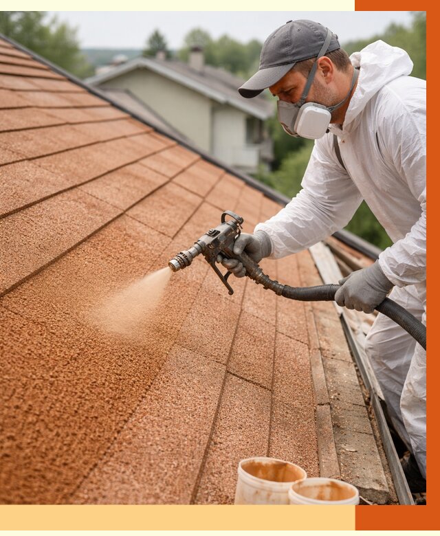 Утепление кровли жидкой пробкой в Киржаче от 2784 руб./м² под ключ | ТепломастерКрж