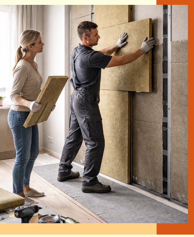 Профессиональная шумоизоляция квартиры в Киржаче от 7733 руб. за м2 | ТепломастерКрж