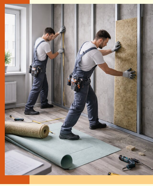 Шумоизоляция квартиры под ключ в Киржаче — профессионально и гарантированно