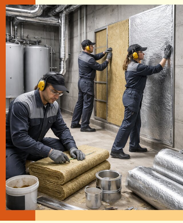 Шумоизоляция котельной в Киржаче: профессиональный монтаж и материалы