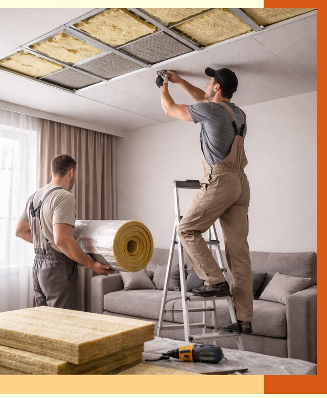 Шумоизоляция потолка в Киржаче от 2320 руб. под ключ | Профессионально — ТепломастерКрж