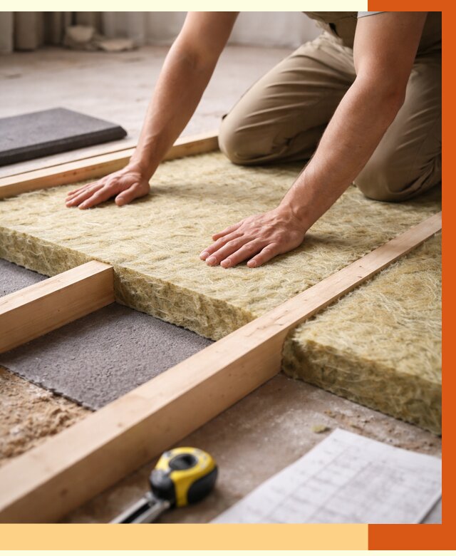 Шумоизоляция пола в Киржаче от 1289 руб./м² — профессиональная звукоизоляция | ТепломастерКрж