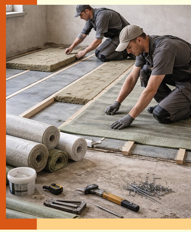 Шумоизоляция пола в Киржаче — профессиональная звукоизоляция помещений