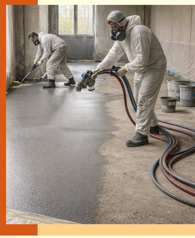 Гидроизоляция полимочевиной полов и конструкций в Киржаче