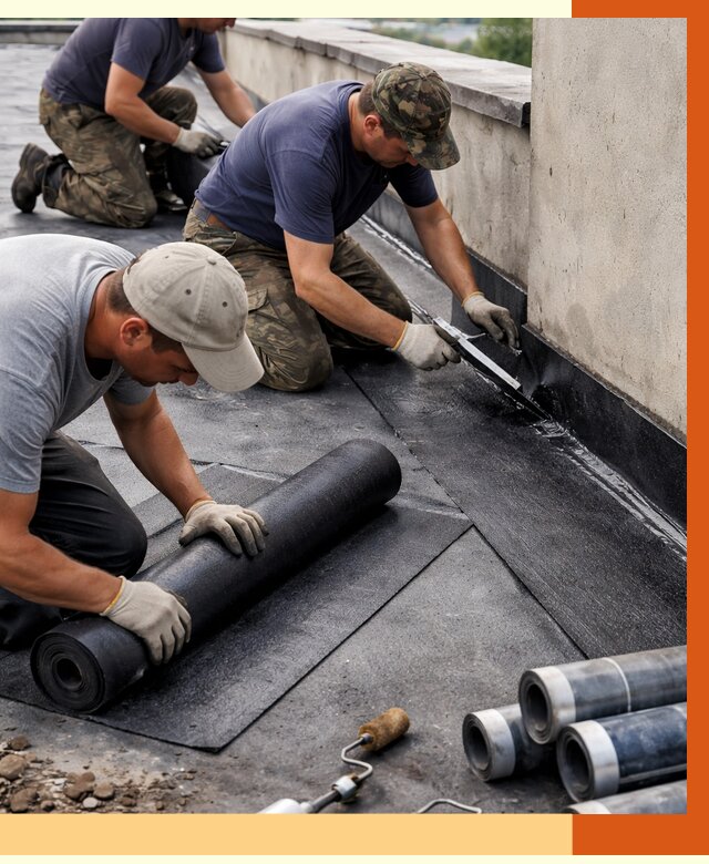 Гидроизоляция кровли в Киржаче от 4640 руб. — профессиональная гидроизоляция крыши | ТепломастерКрж