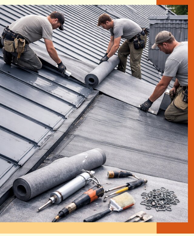 Гидроизоляция металлической кровли полимочевиной в Киржаче от 8764 руб. | ТепломастерКрж