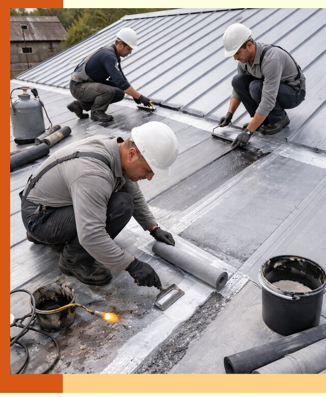 Гидроизоляция металлической кровли с гарантией в Киржаче