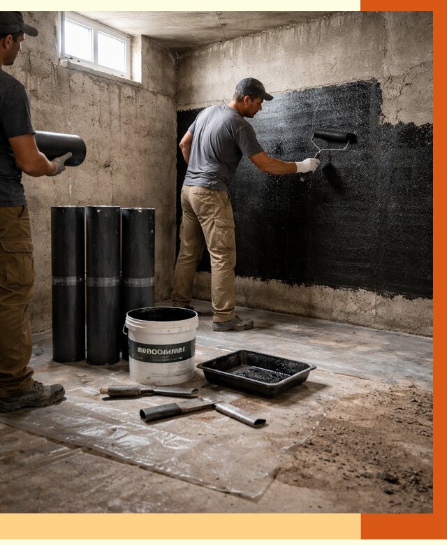 Гидроизоляция подвала в Киржаче от 3609 руб. под ключ | Профессионально — ТепломастерКрж