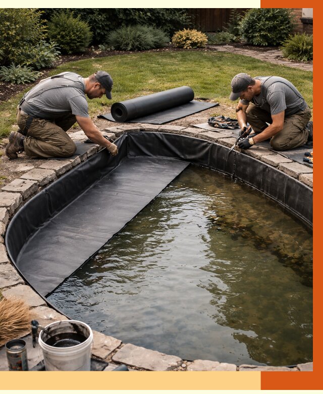 Гидроизоляция пруда в Киржаче от 15465 руб. под ключ | ТепломастерКрж профессионально