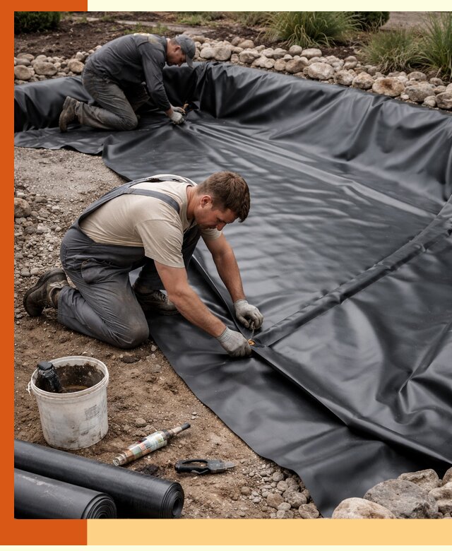 Гидроизоляция пруда в Киржаче: надежная защита и герметизация