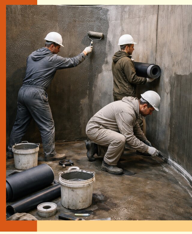 Гидроизоляция резервуара профессионально в Киржаче