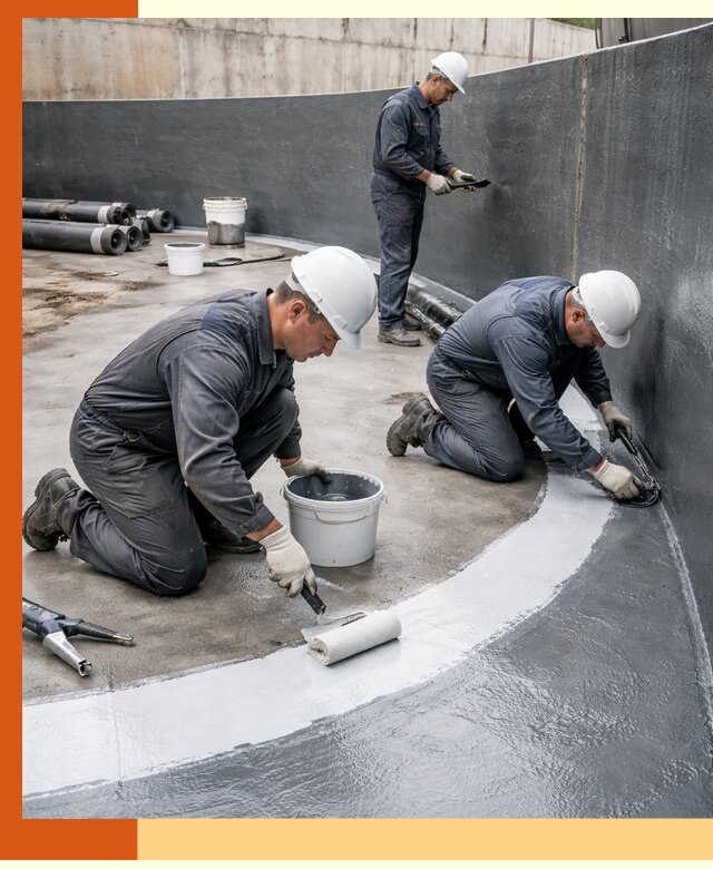 Гидроизоляция резервуара для топлива в Киржаче