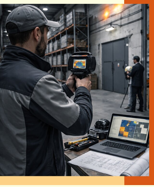 Тепловизионное обследование склада в Киржаче от 6702 руб. | ТепломастерКрж